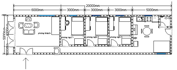 Thiết kế nhà ống 3 tầng hiện đại với 4 phòng ngủ ở Hải Dương